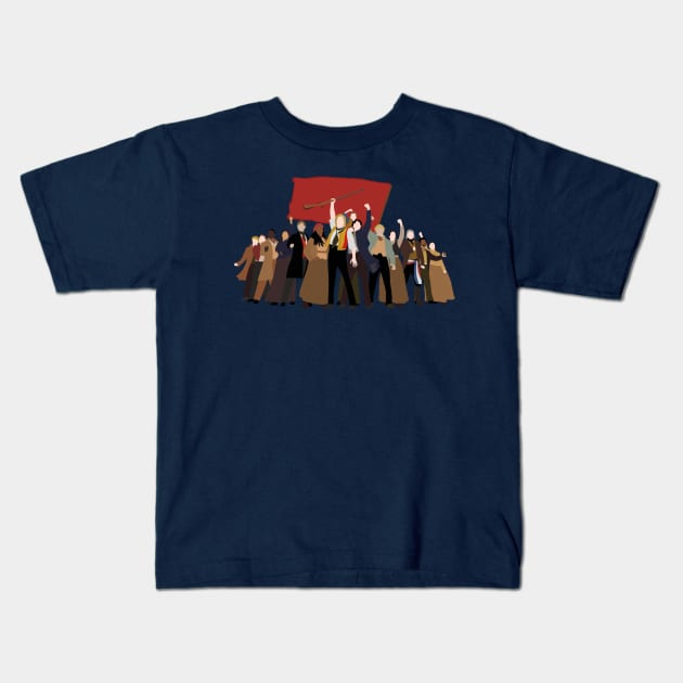 Les Mis: One Day More Kids T-Shirt by byebyesally